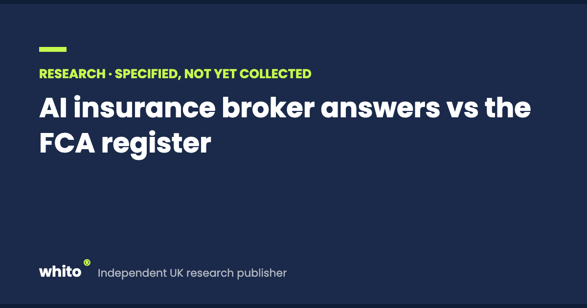 AI insurance broker answers vs the FCA register