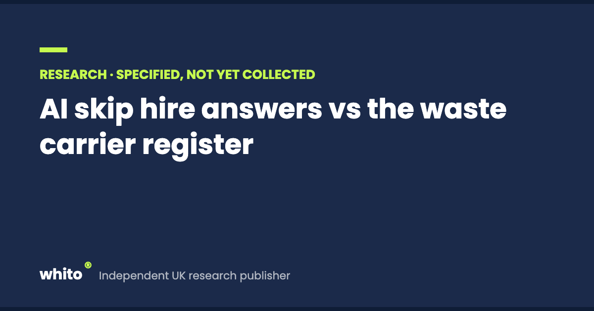 AI skip hire answers vs the waste carrier register