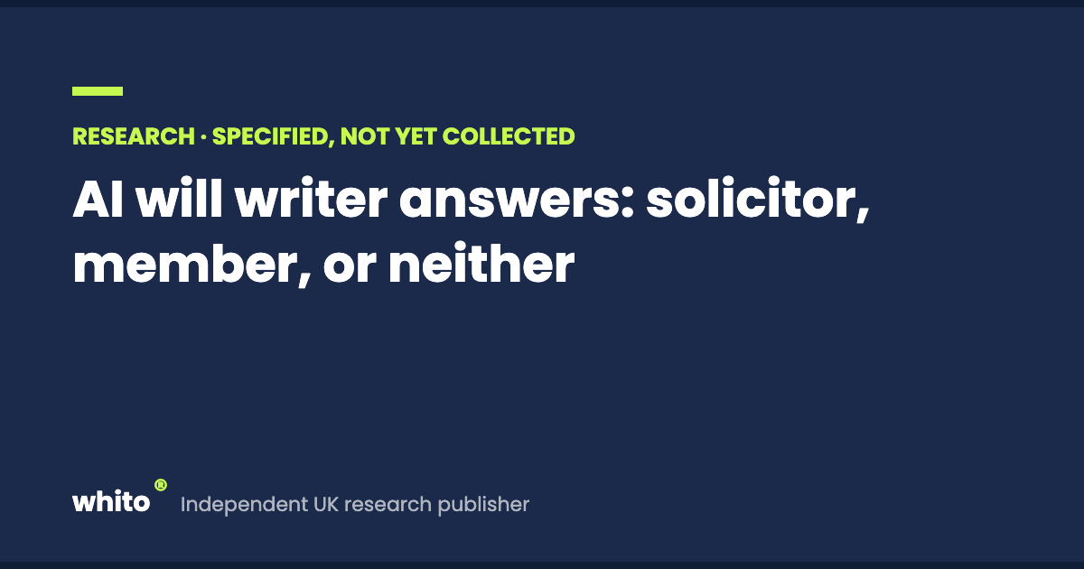 AI will writer answers: solicitor, member, or neither