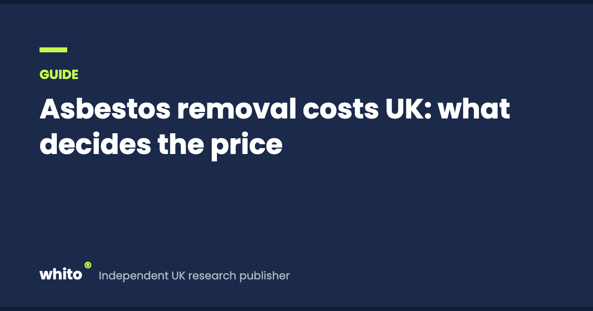 Asbestos removal costs UK: what decides the price