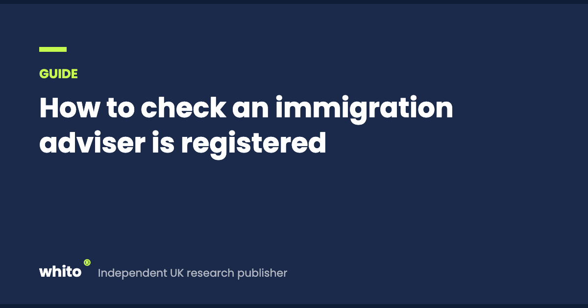 How to check an immigration adviser is registered