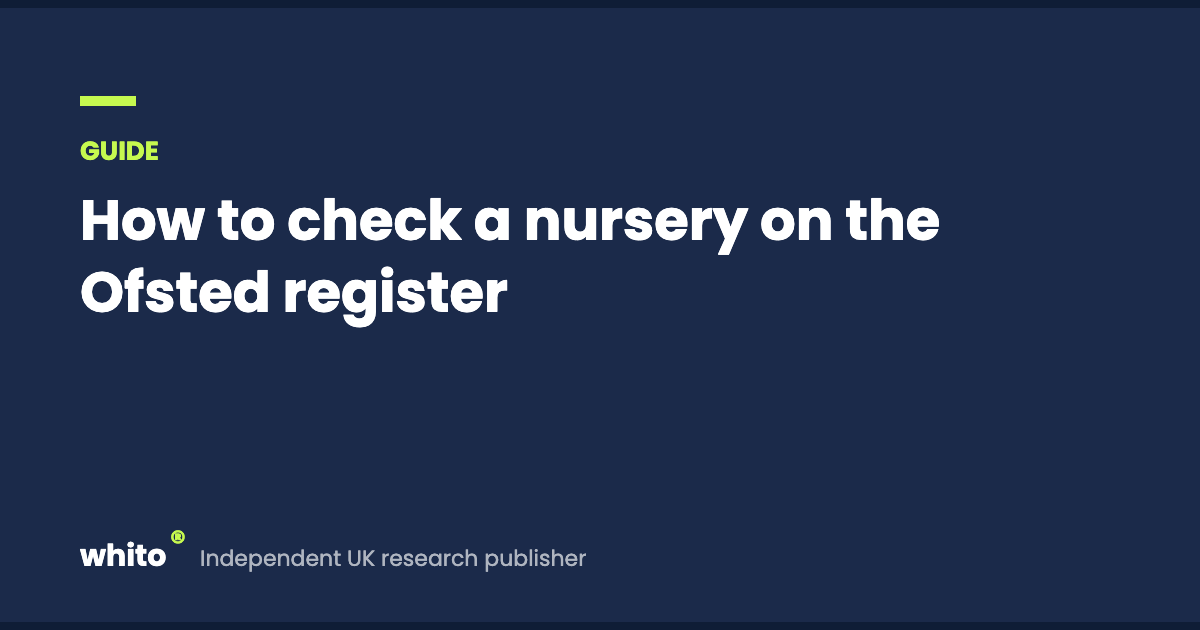 How to check a nursery on the Ofsted register