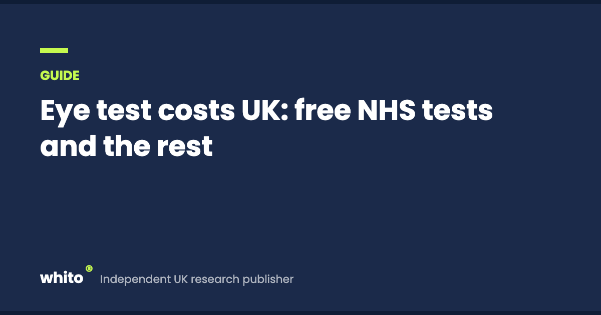 Eye test costs UK: free NHS tests and the rest