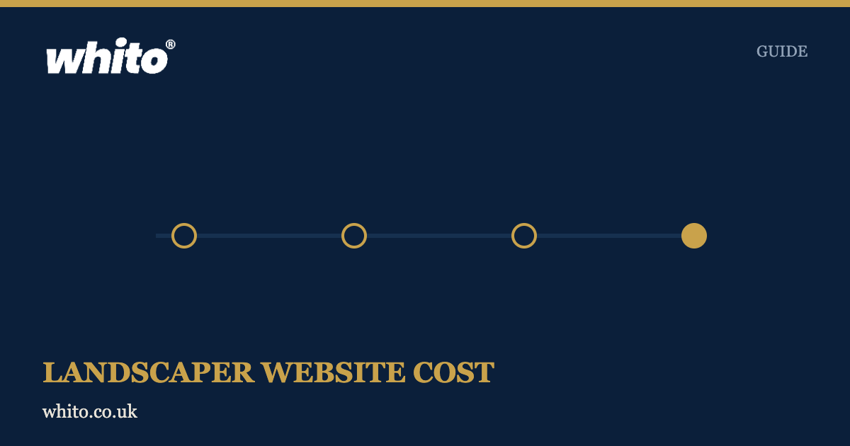 Concept diagram card for How much does a landscaper website cost in the UK in 2026? Build it in winter