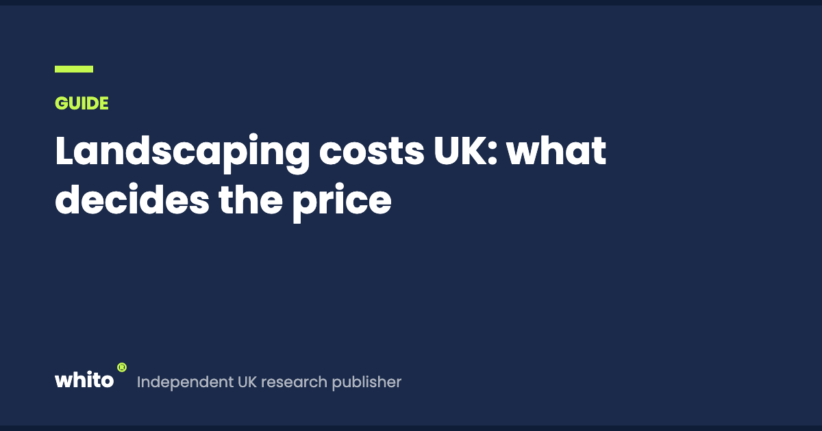 Landscaping costs UK: what decides the price