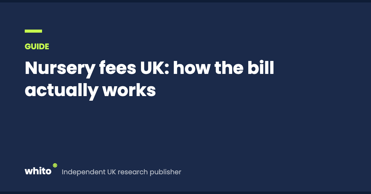 Nursery fees UK: how the bill actually works
