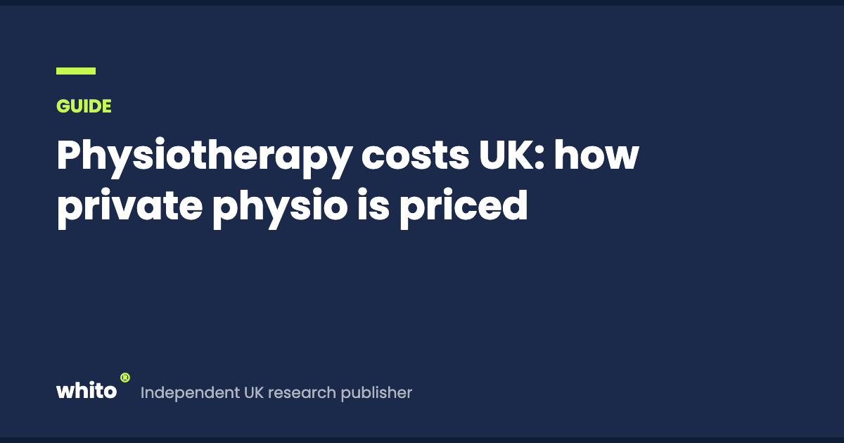 Physiotherapy costs UK: how private physio is priced