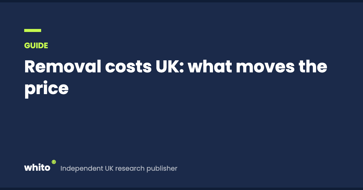 Removal costs UK: what moves the price