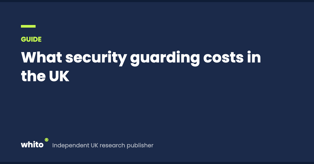 What security guarding costs in the UK