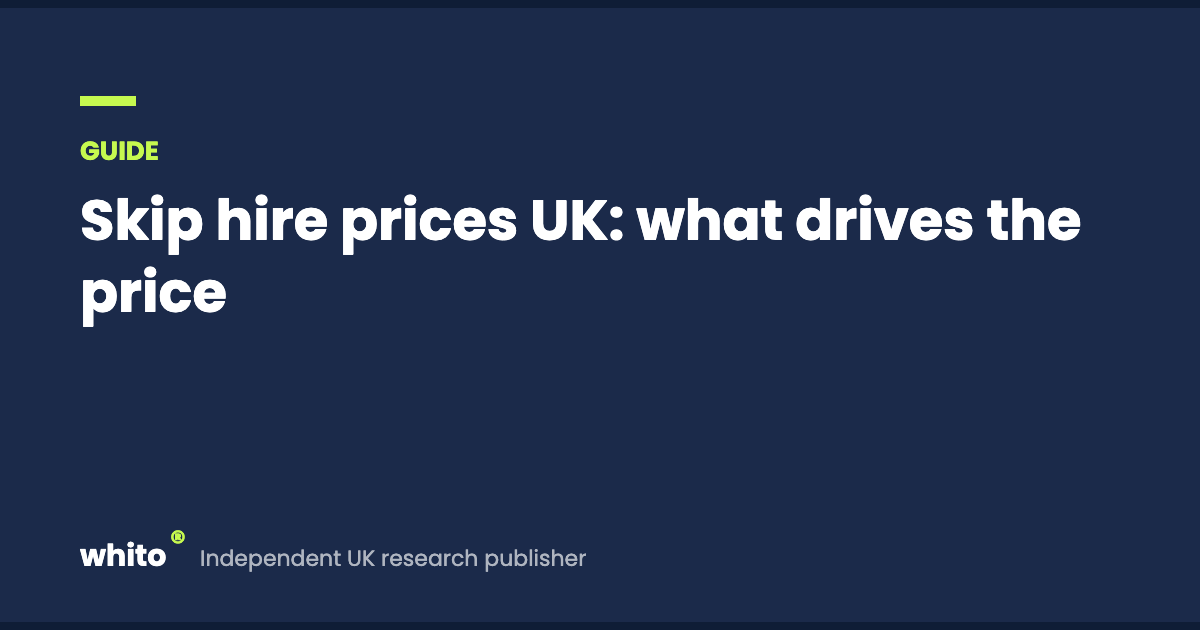 Skip hire prices UK: what drives the price